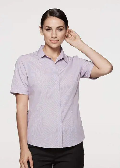Aussie Pacific Ladies Short Sleeve Shirt 2902S Metro Workwear.
